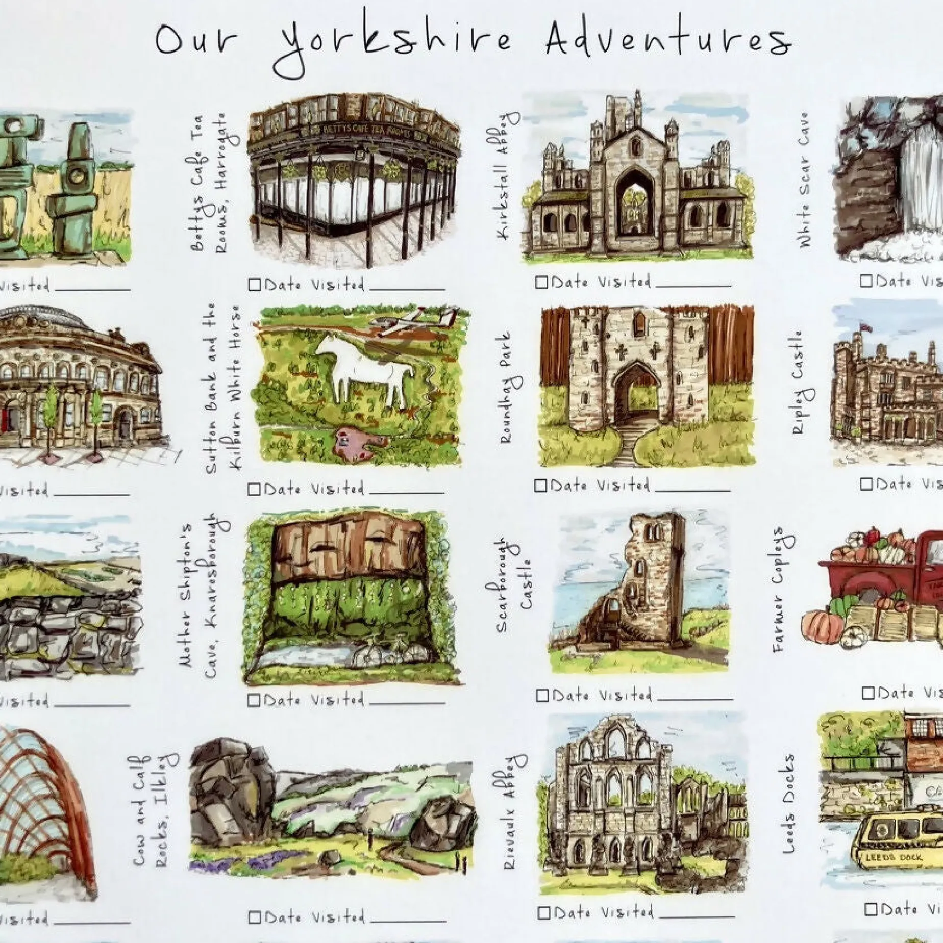 Yorkshire Adventures Art Print