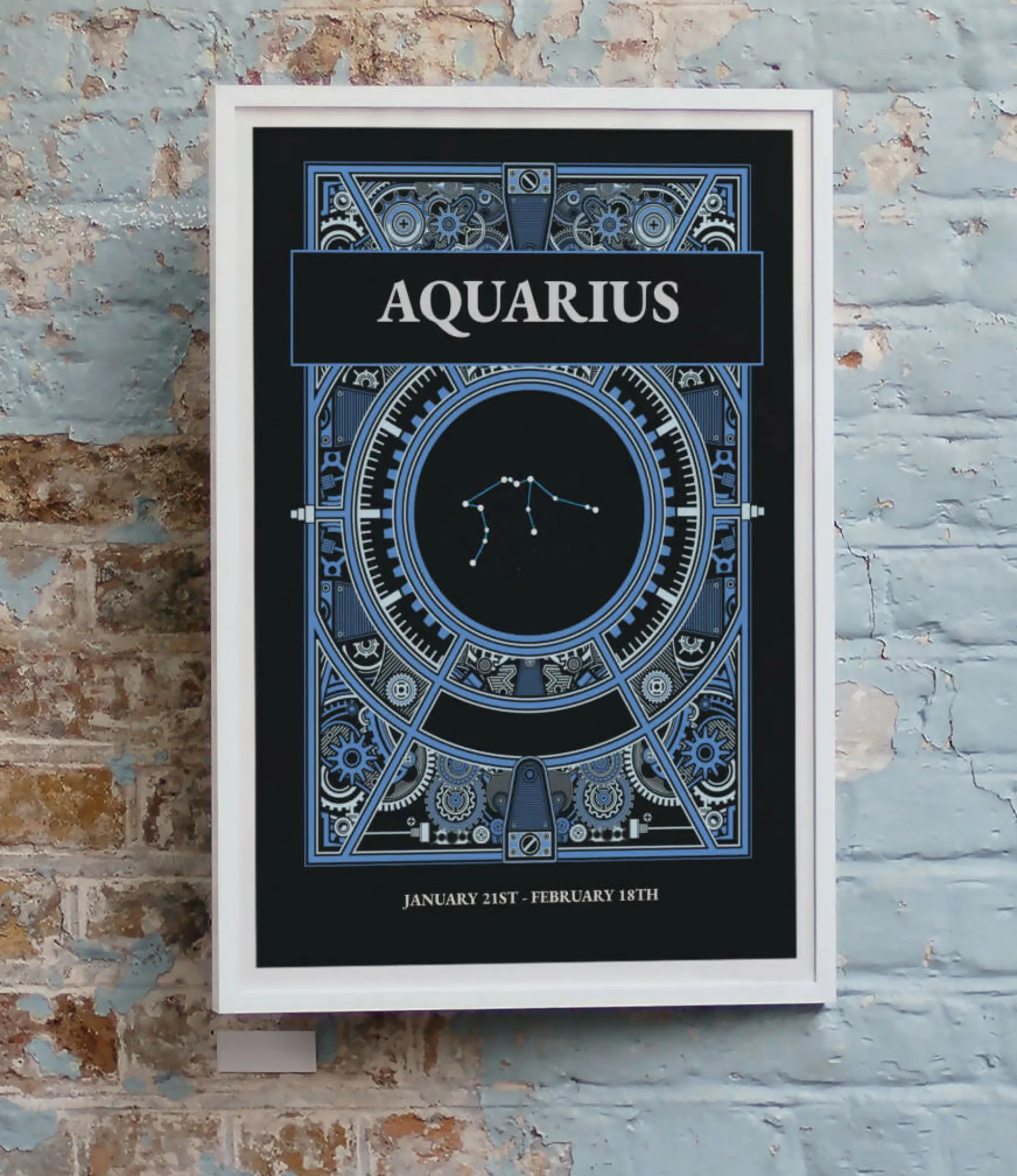 Zodiac Star Signs Postcard CONSTELLATION Design