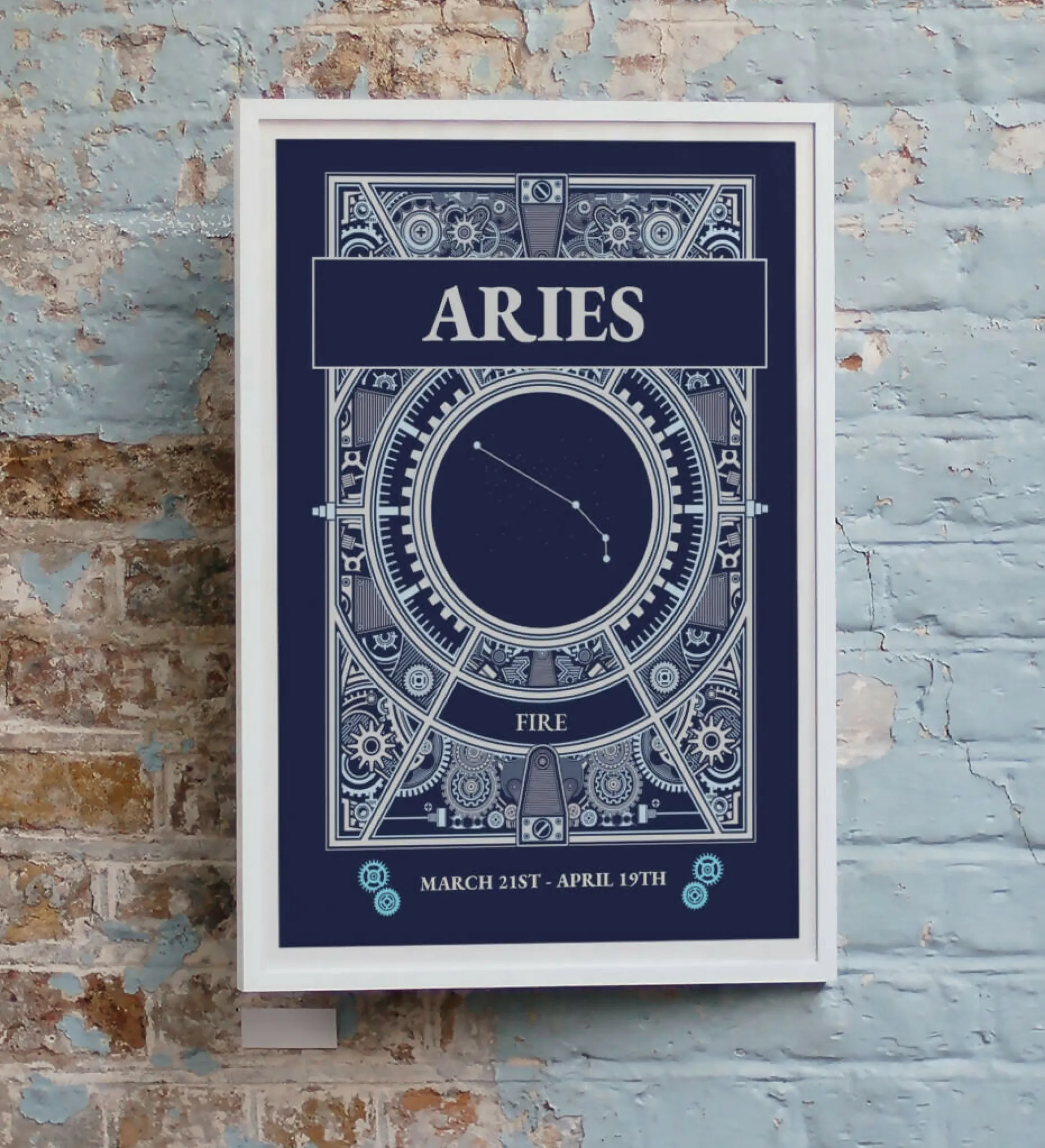 Zodiac Star Signs Postcard CONSTELLATION Design