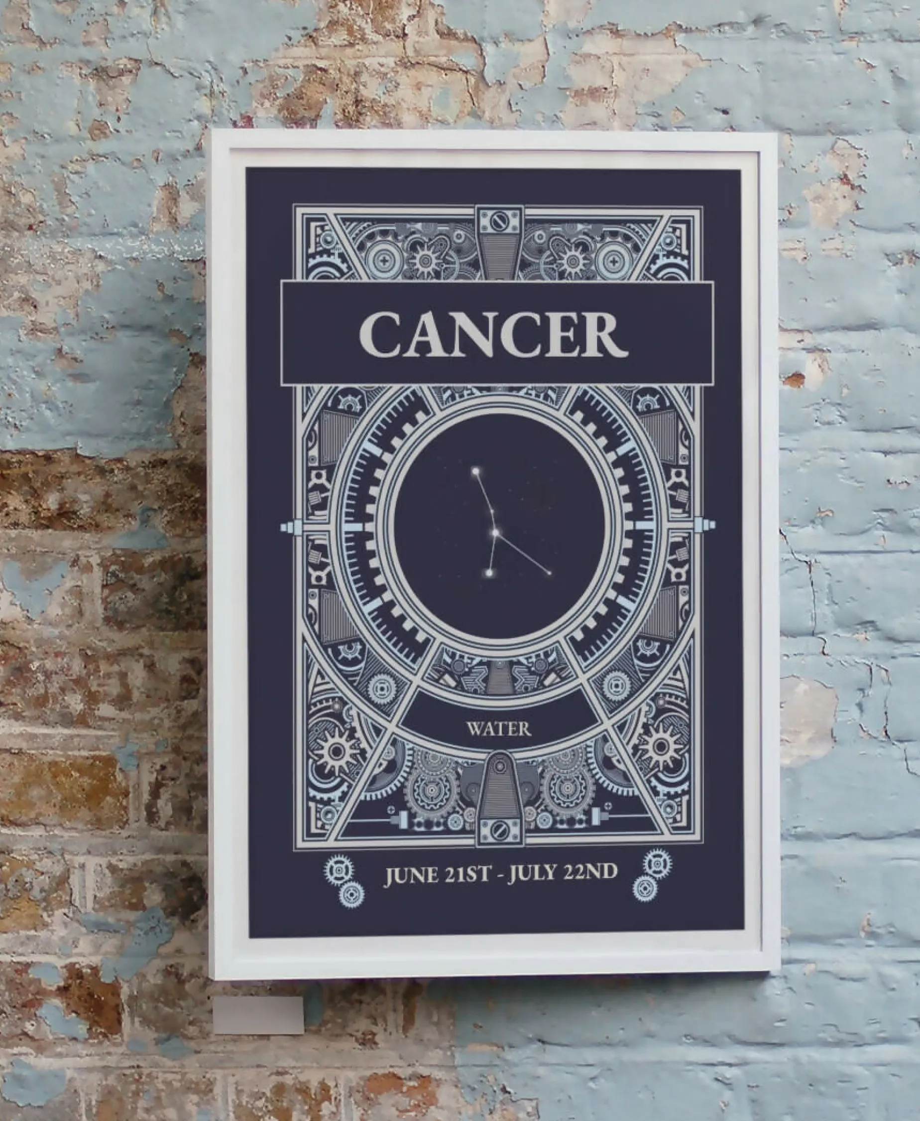 Zodiac Star Signs Postcard CONSTELLATION Design