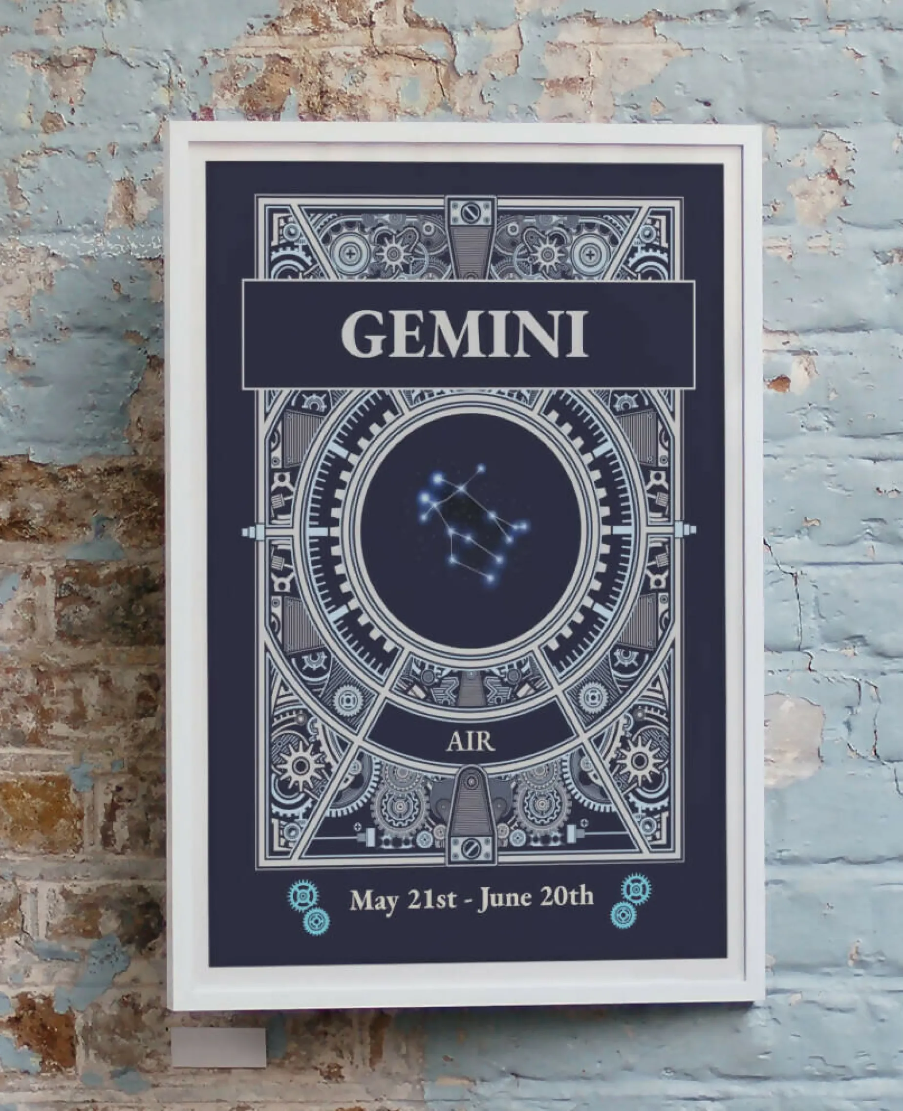 Zodiac Star Signs Postcard CONSTELLATION Design