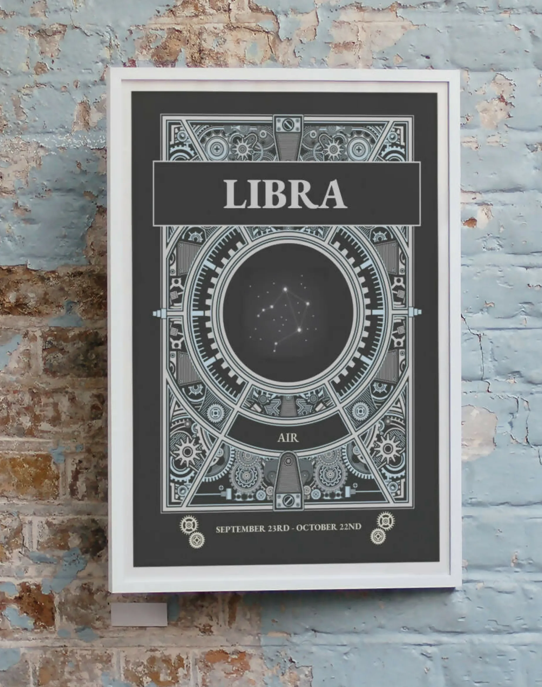 Zodiac Star Signs Postcard CONSTELLATION Design