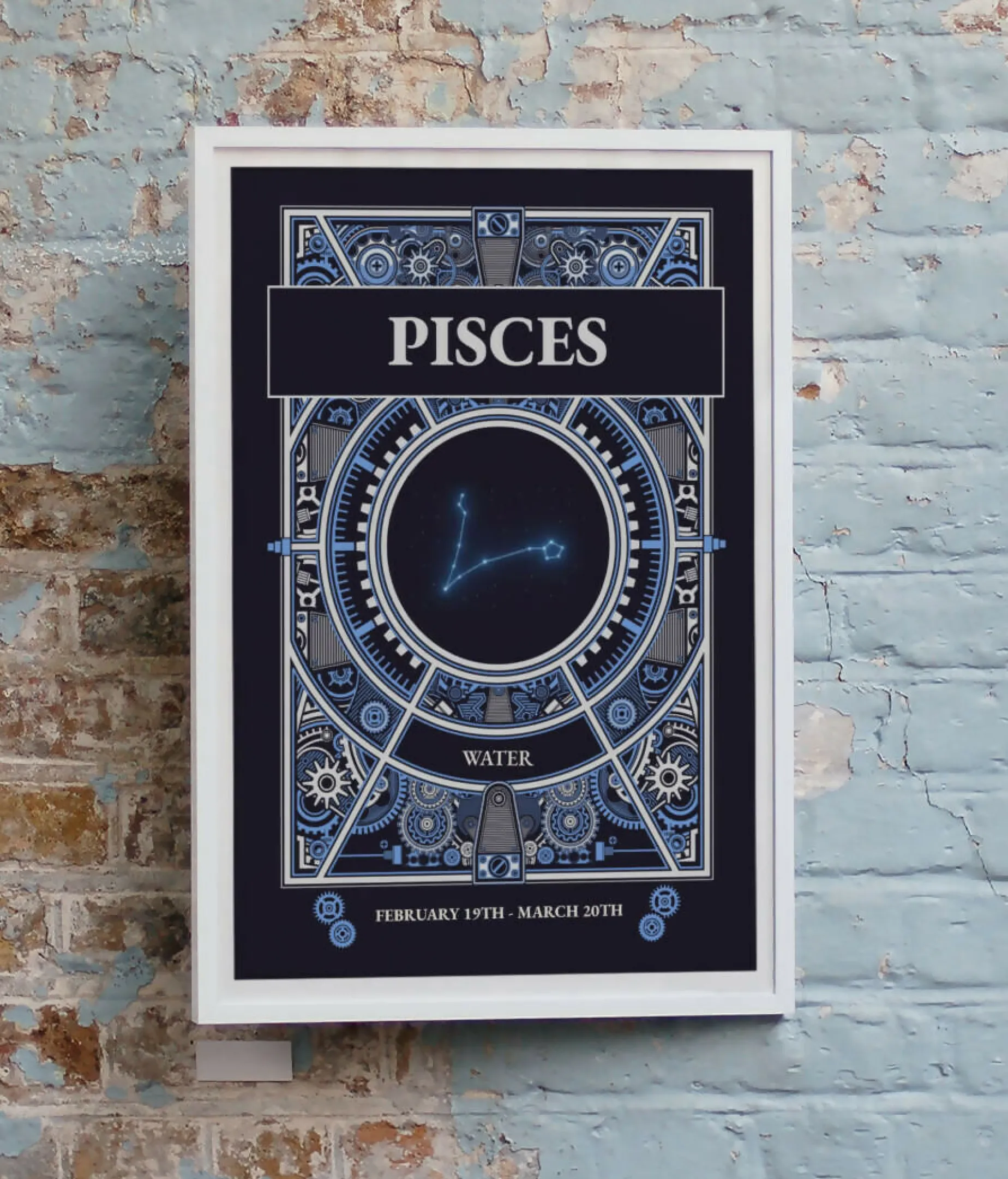 Zodiac Star Signs Postcard CONSTELLATION Design