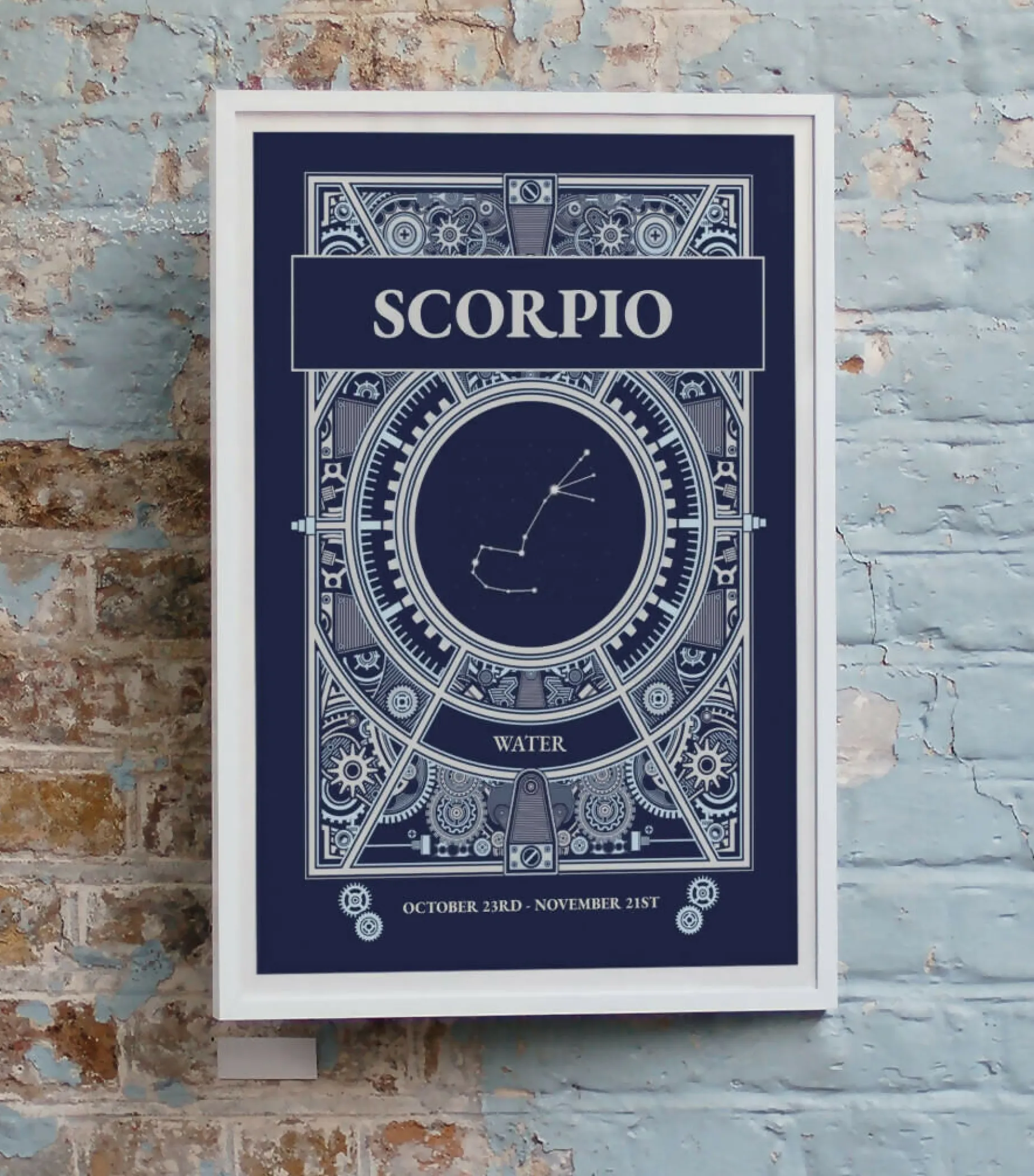 Zodiac Star Signs Postcard CONSTELLATION Design